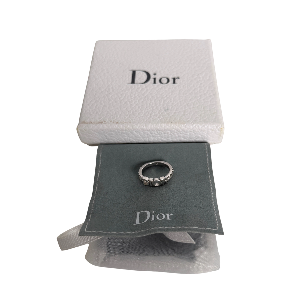 Dior Dio(r)evolutin Ring Silver Finish Größe S / sehr gut Dior