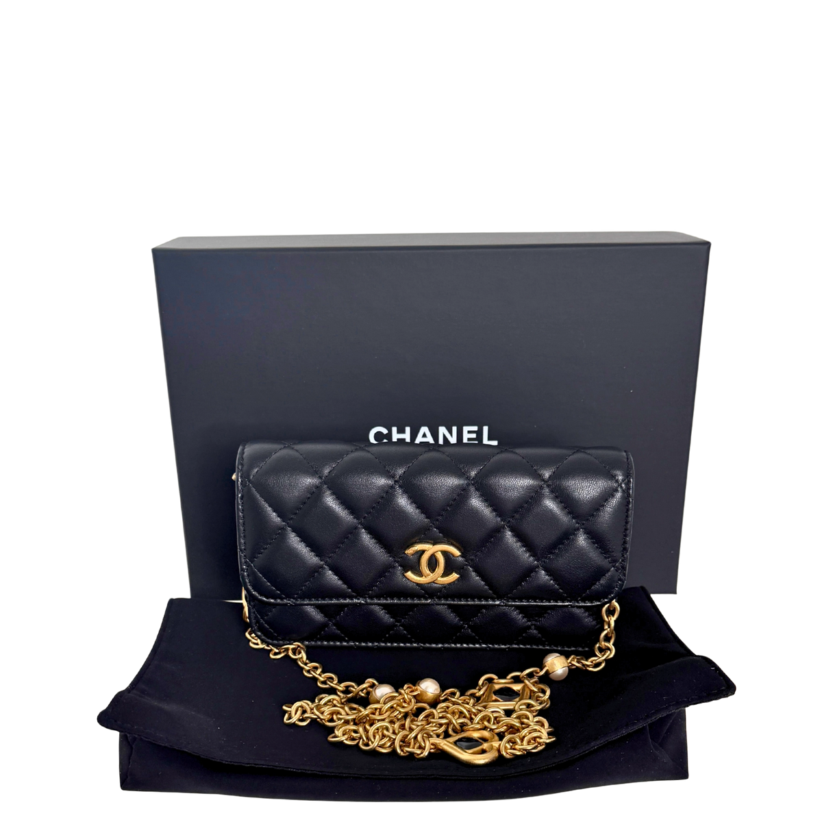 Chanel Wallet on Chain Phone Holder on Chain limited Edition Fullset / neuwertig Chanel