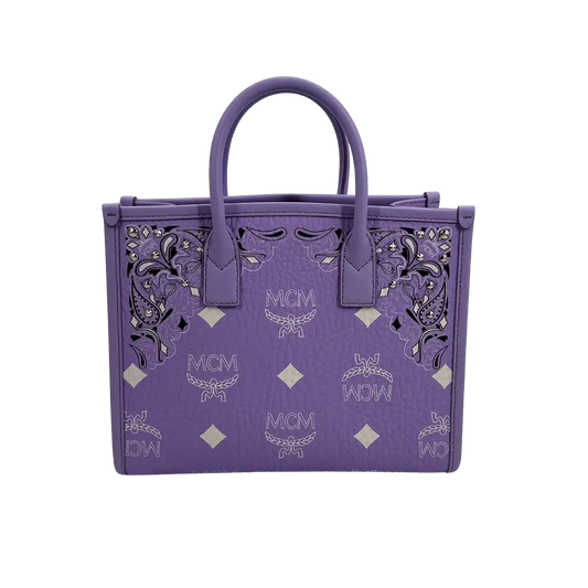 MCM Tote Bag München Small lila / ungetragen MCM
