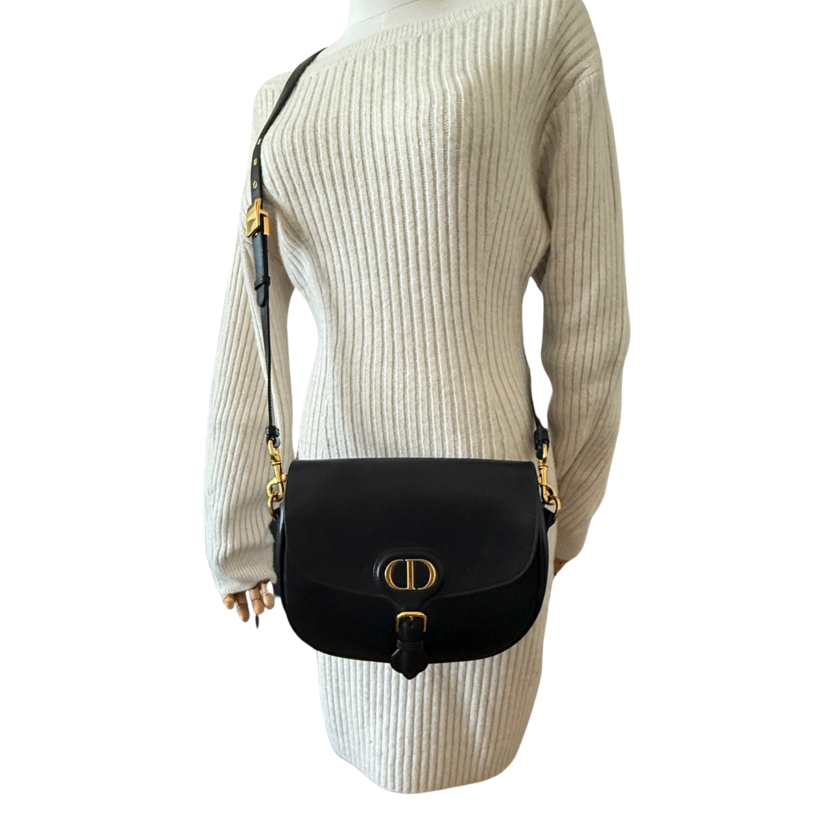 Dior Bobby Tasche Medium Schwarz / sehr gut Dior