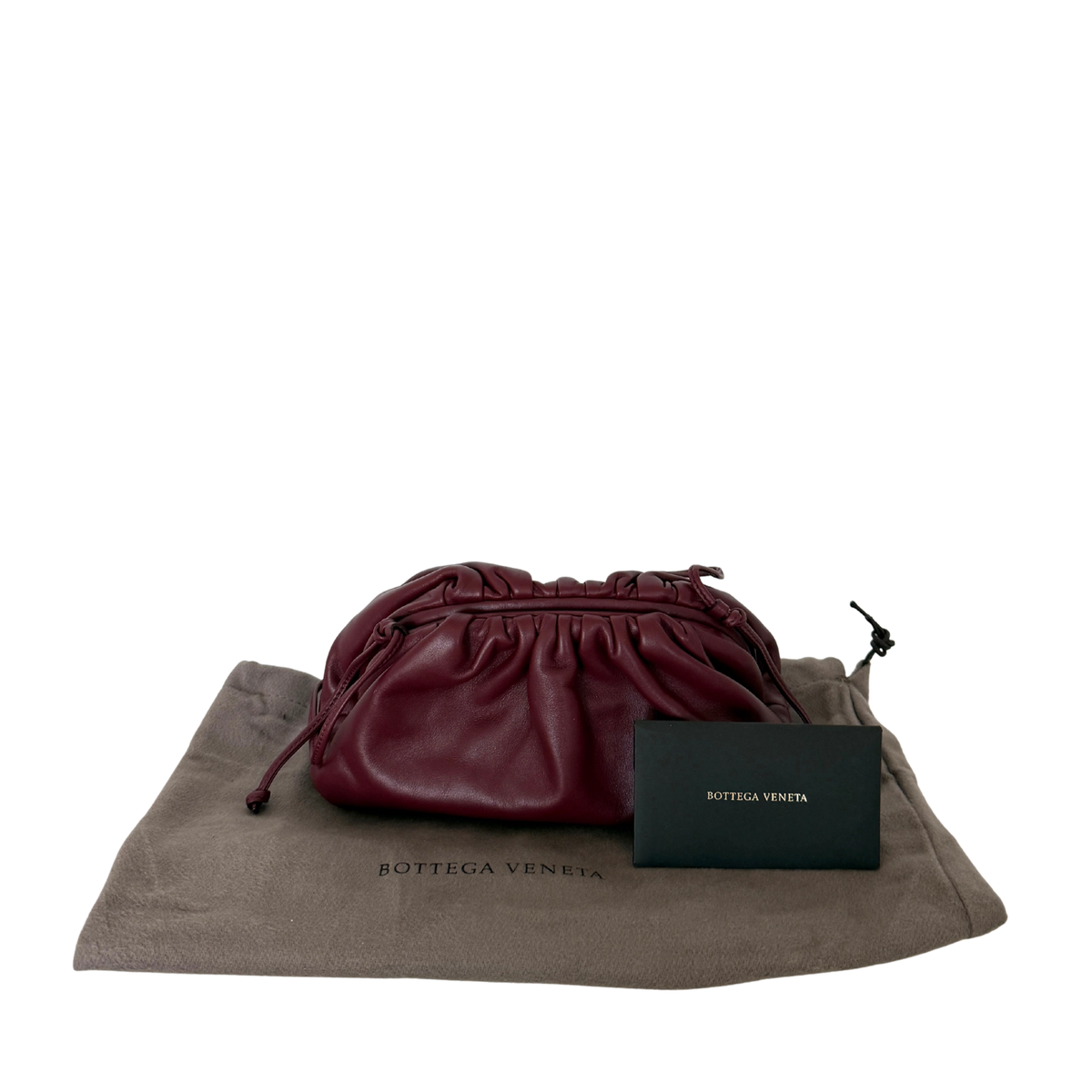 Bottega Veneta Mini Pouch Bordeauxrot / neuwertig Bottega Veneta