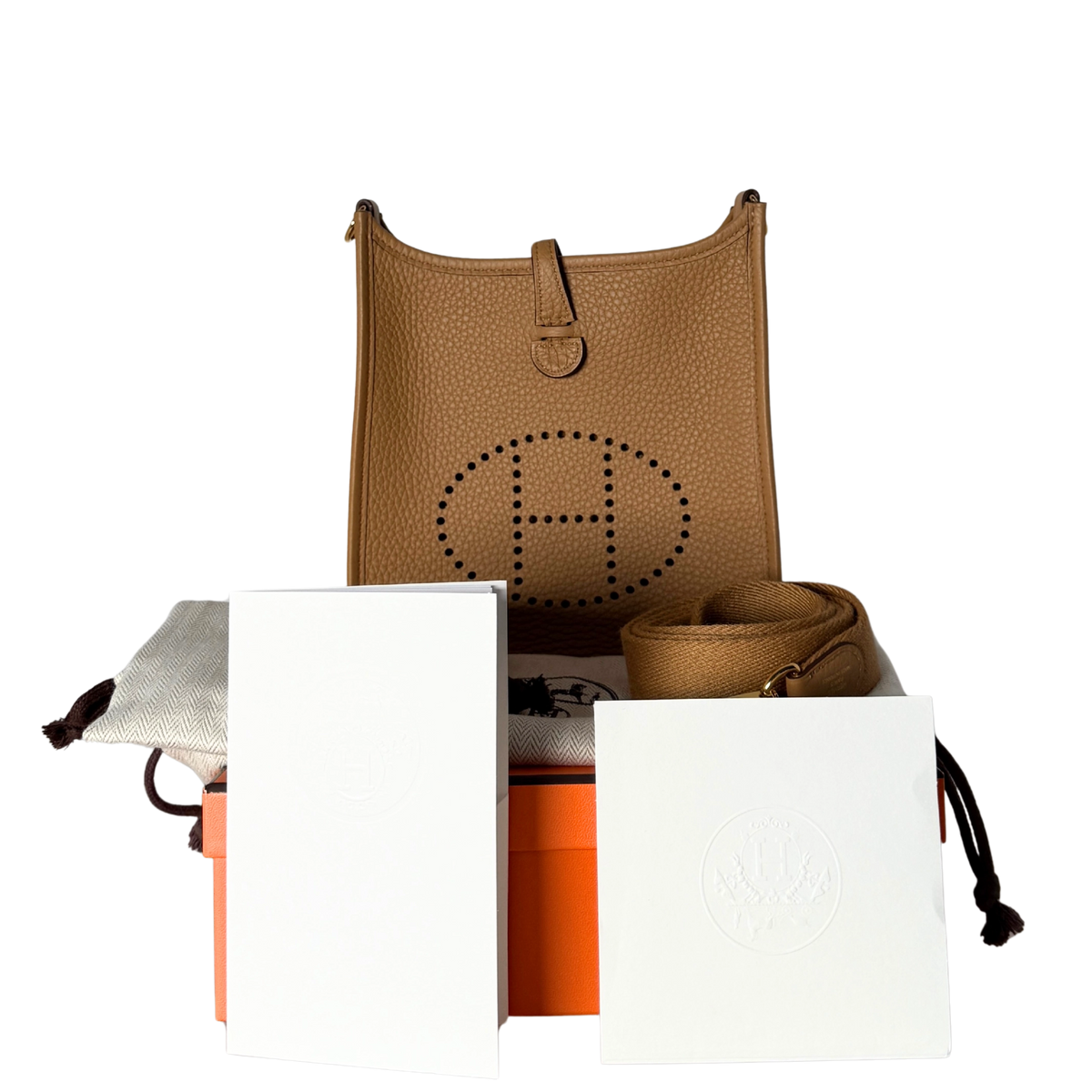 Hermès Evelyne 16 Amazone Taurillon Clemence Biscuit