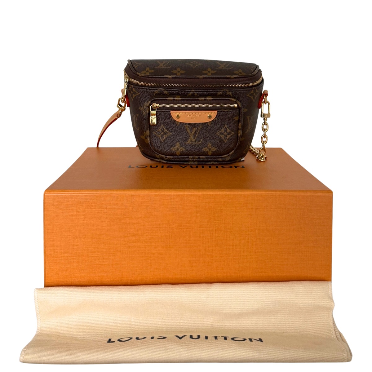 Louis Vuitton Mini Bauchtasche Monogram Canvas M82335 Braun / neuwertig Louis Vuitton
