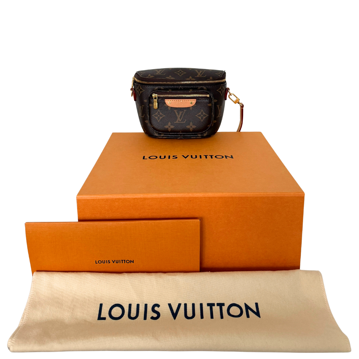 Louis Vuitton Mini Bumbag Monogram Canvas M82335 Braun / neuwertig Louis Vuitton