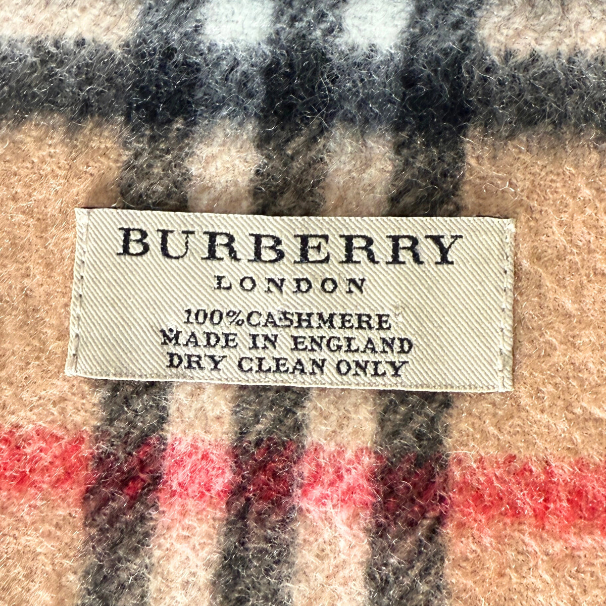 Burberry Classic Check Kaschmirschal Beige