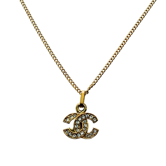 Chanel CC Necklace Gold / very good