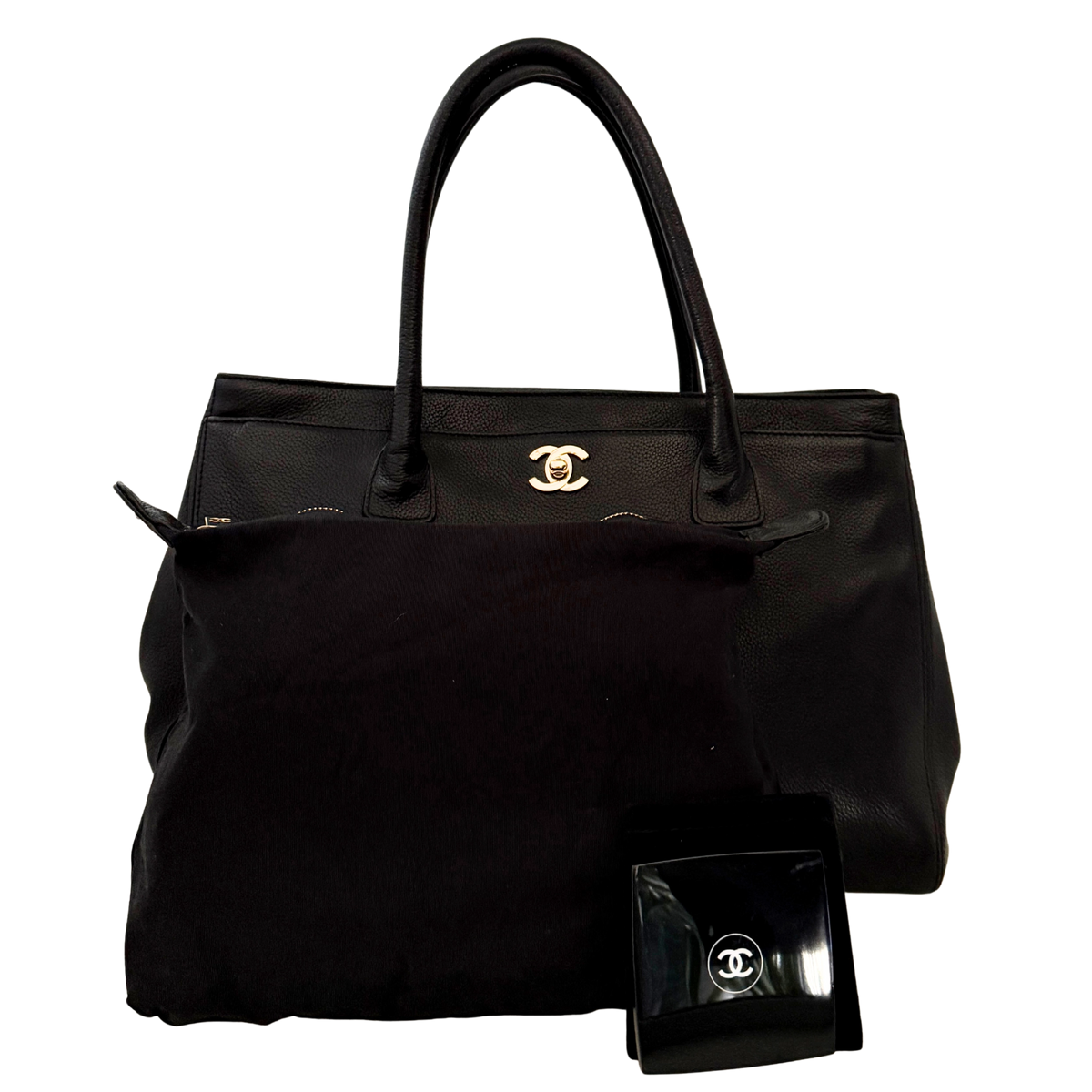 Chanel Executive Tote Bag Schwarz / sehr gut Chanel