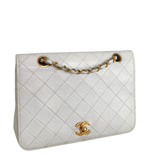 Chanel Timeless Single Flap Small Weiß / gut Chanel