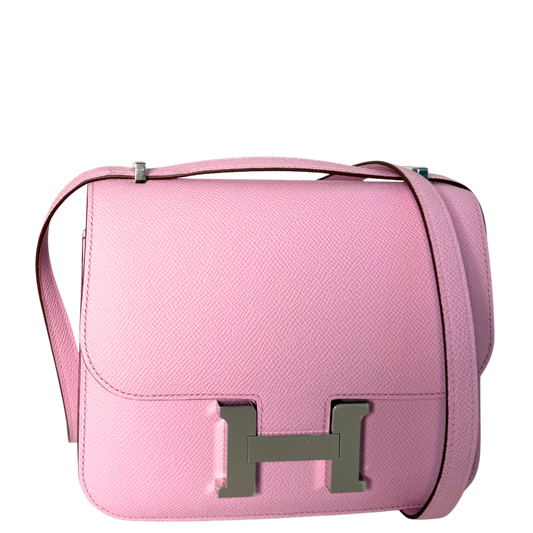 Hermès Constance 18 Epsom Leather Mauve Sylvestre Full Set / as new