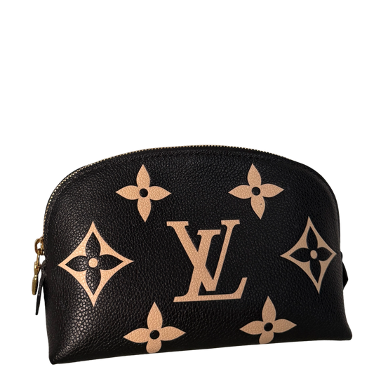 Louis Vuitton Cosmetic Pouch PM Monogram Empreinte Schwarz