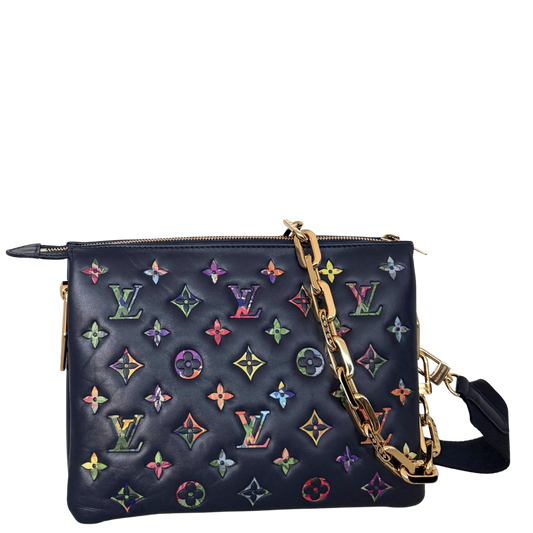 Louis Vuitton Coussin PM Garden Marineblauw