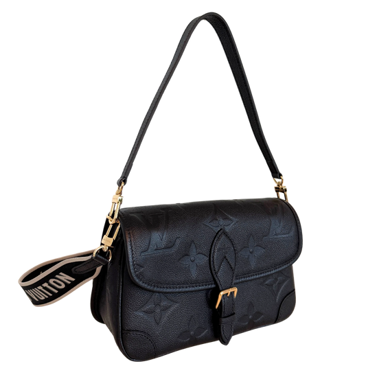 Louis Vuitton Diane Monogram Empreinte Leder Handtasche M46386 Schwarz Fullset / neuwertig Louis Vuitton