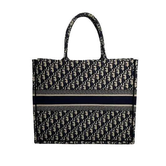 Dior Book Tote Oblique Large blau / sehr gut Dior