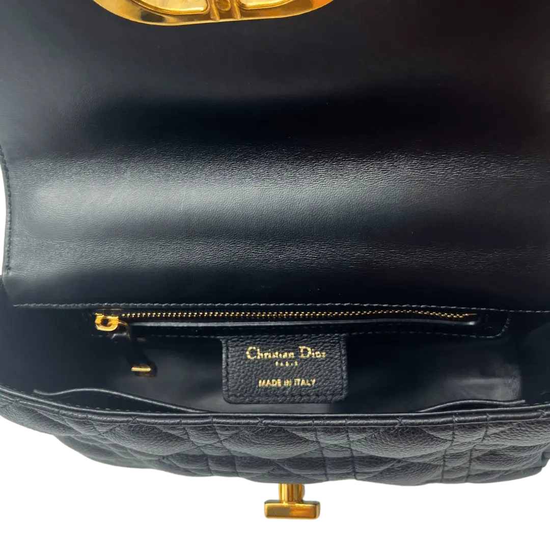 Dior kleine Caro Tasche Small gestepptes Leder schwarz Echtheitscheck.de