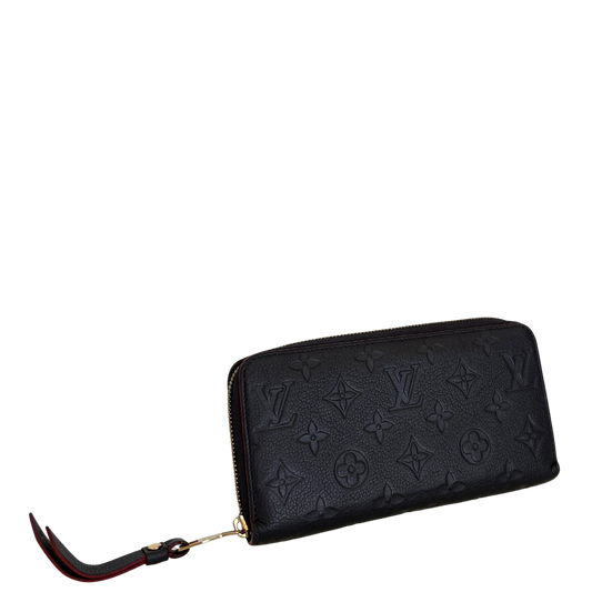 Louis Vuitton Zippy Geldbörse Empreinte Marineblau Fullset / sehr gut Louis Vuitton