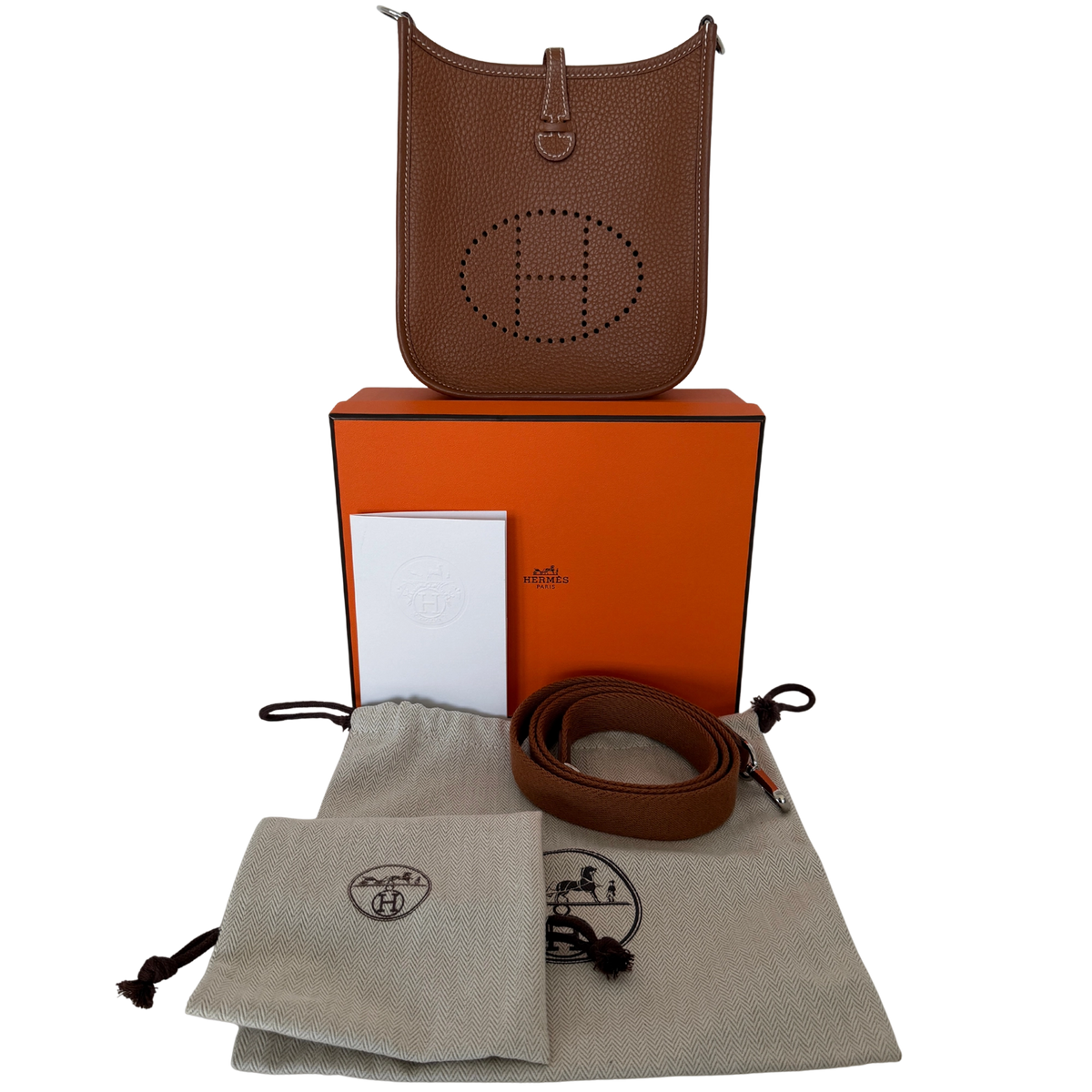 Hermès Evelyne 16 Amazone Taurillon Clemence braun Fullset / neuwertig Hermès