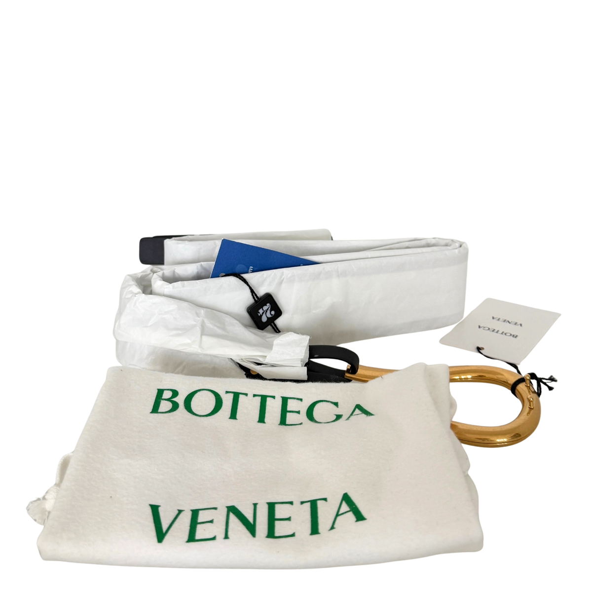 Bottega Veneta Horsebit Ledergürtel Schwarz Größe L / neuwertig Echtheitscheck