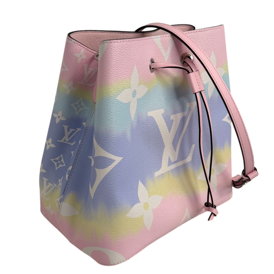 Louis Vuitton NéoNoé MM Escale Pastel Monogram Canvas Rosa Silber – Ansicht 2