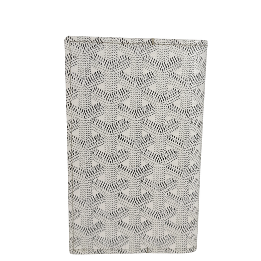 Goyard Grenelle Passhülle Goyardine Canvas Weiß Kalbsleder – Ansicht 2