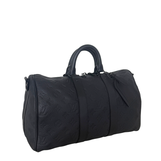 Louis Vuitton Keepall 35 mit Schulterriemen M22765 Schwarz / neuwertig Louis Vuitton