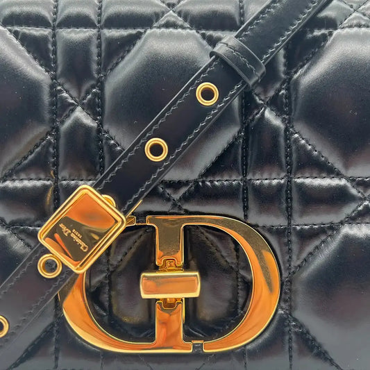 Kopie von MITTELGROSSE DIOR CARO TASCHE schwarz Leder Ungetragen Echtheitscheck.de