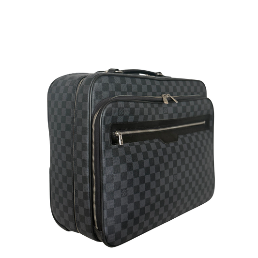 Louis Vuitton Damier Graphite Pilotenkoffer N23206 Schwarz / gut Louis Vuitton