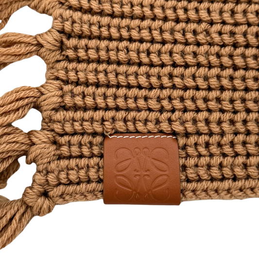Loewe Wollschal Camel braun / neuwertig Loewe