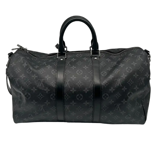 Louis Vuitton Keepall 45 mit Schulterriemen Monogram Eclipse / sehr gut Louis Vuitton