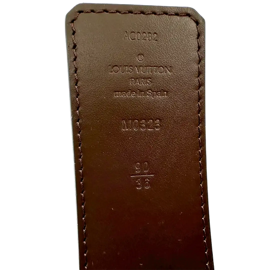 Louis Vuitton M0323 LV Initiales Gürtel Monogram 45 mm und 90cm braun / ungetragen Louis Vuitton