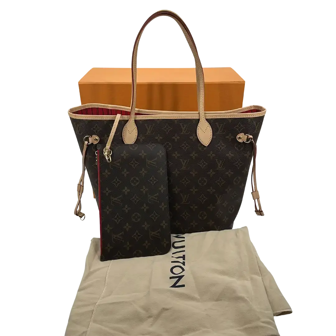 Louis Vuitton Neverfull MM Cerise Monogram Canvas M41177 Fullset / ungetragen Louis Vuitton