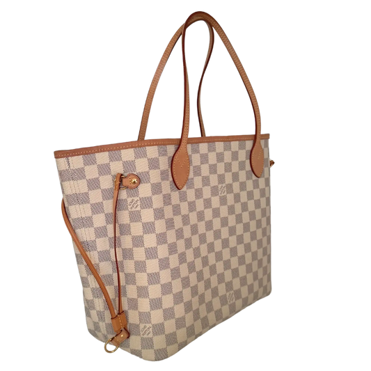 Louis Vuitton Neverfull MM Damier Azur 2019 / sehr gut Louis Vuitton