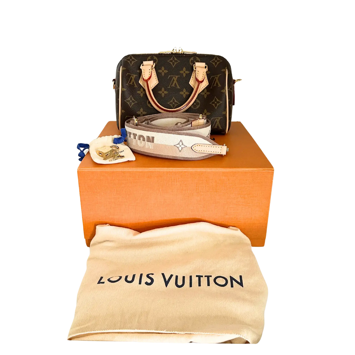 Louis Vuitton Speedy 20 mit Schulterriemen Monogram M46222 / ungetragen Louis Vuitton