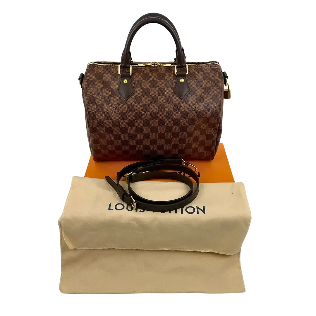 Louis Vuitton Speedy 30 Bandouliere Damier Ebene 2021 / sehr gut Louis Vuitton