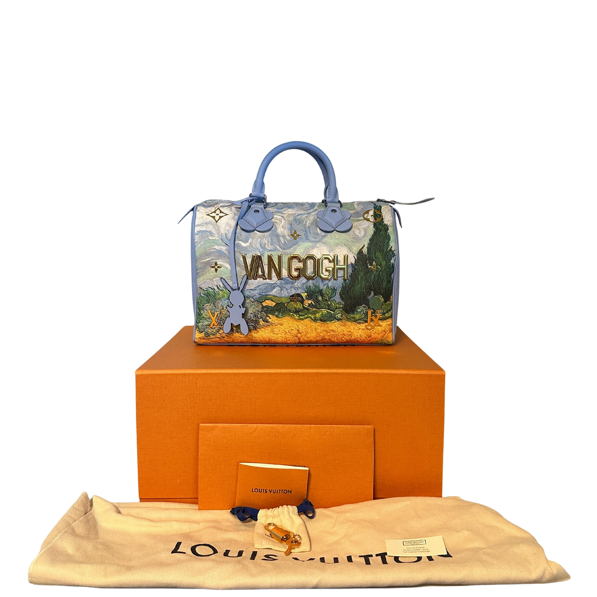 Louis Vuitton X Jeff Koons Speedy Vincent Van Gogh Masters 30 Lavender Multicolor Fullset /neuwertig Louis Vuitton