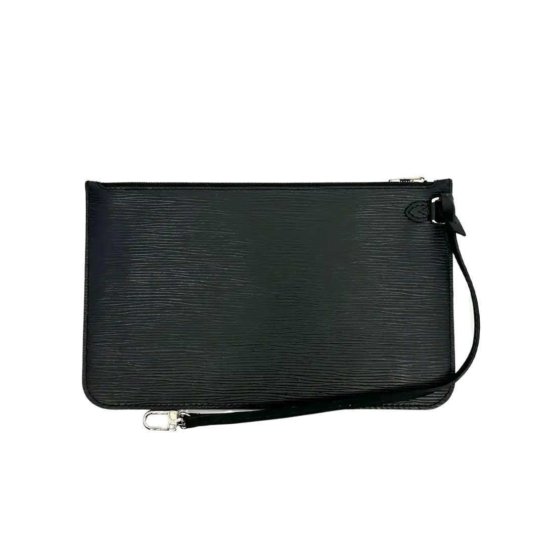 Louis Vuitton Neverfull MM Epi Leder schwarz mit Pochette / sehr gut Louis Vuitton