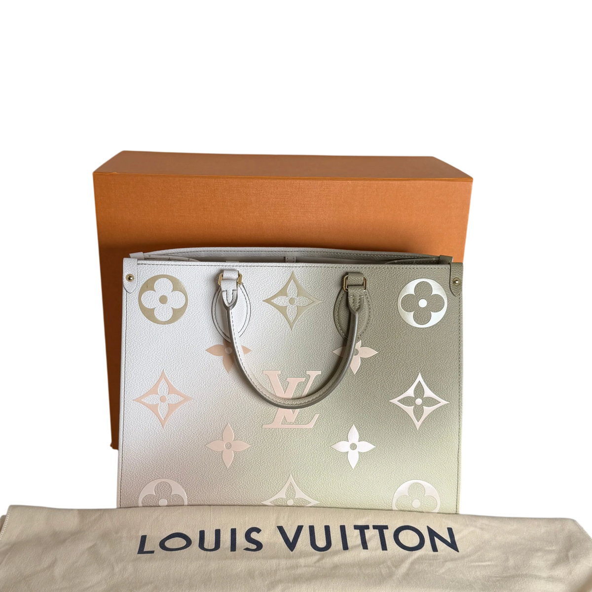 Louis Vuitton OnTheGo MM Spring in the City Empreinte Khaki Beige – Ansicht 9