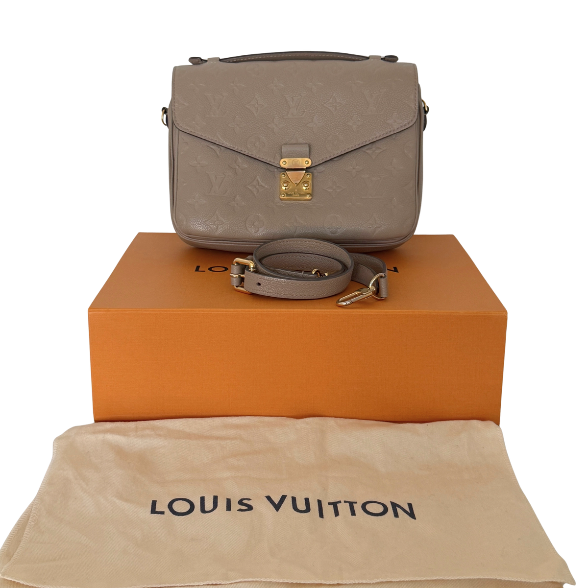 Louis Vuitton Pochette Métis Empreinte Leder tourterelle / gut Louis Vuitton