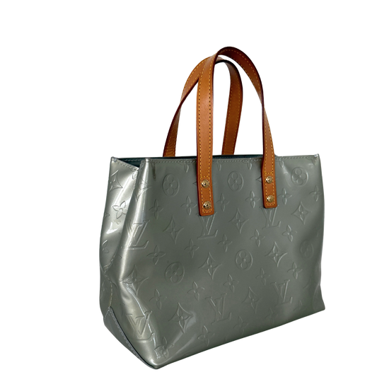 Louis Vuitton Reade PM Handtasche Monogram Vernis silber / sehr gut Louis Vuitton