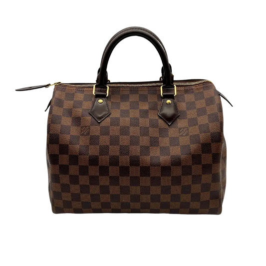 Louis Vuitton Speedy 30 Damier Ebene Hot Stamping K.M. / sehr gut Louis Vuitton