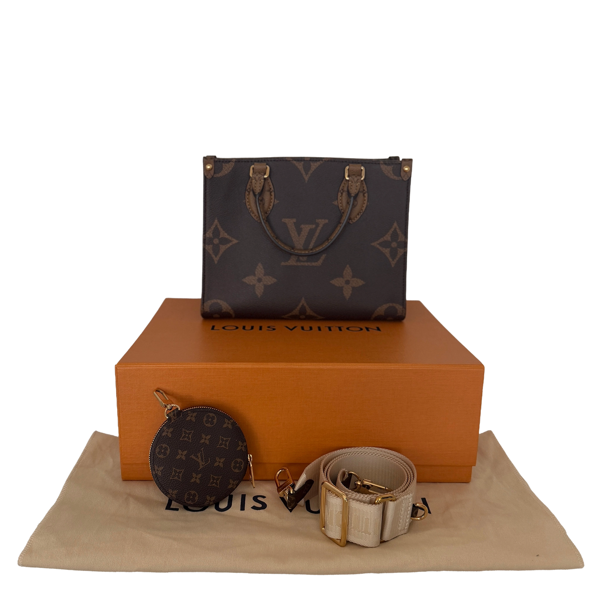 Louis Vuitton OnTheGo PM Monogram Reverse Canvas M46373 / neuwertig Louis Vuitton