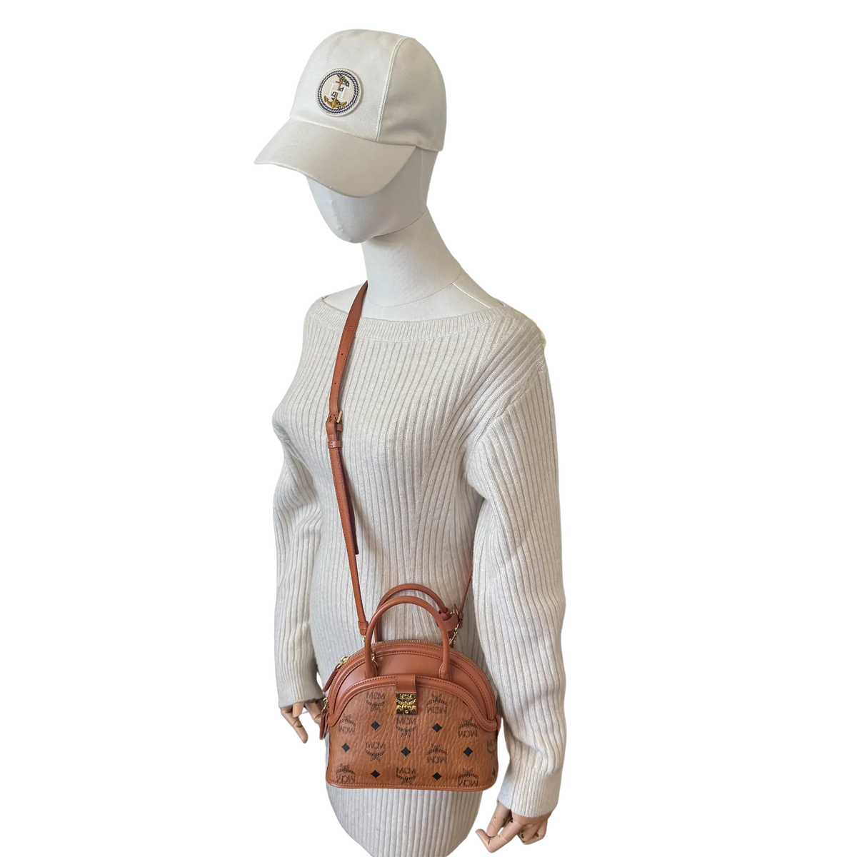 MCM Tracy Tote Bag Small Braun / neuwertig MCM
