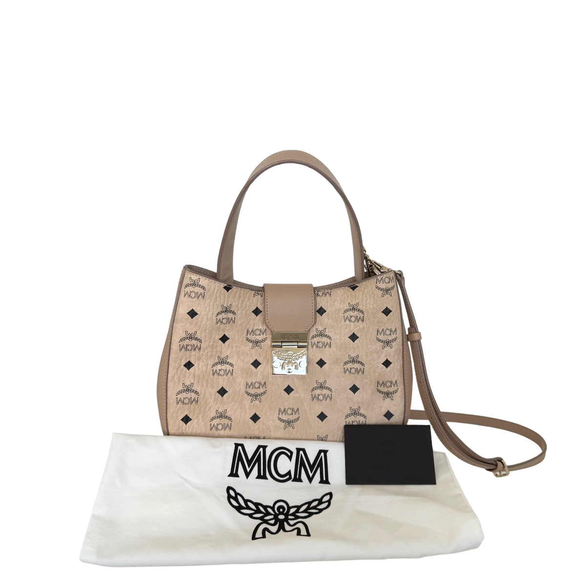 MCM Visetos Hobo Bag Beige / neuwertig Valentino