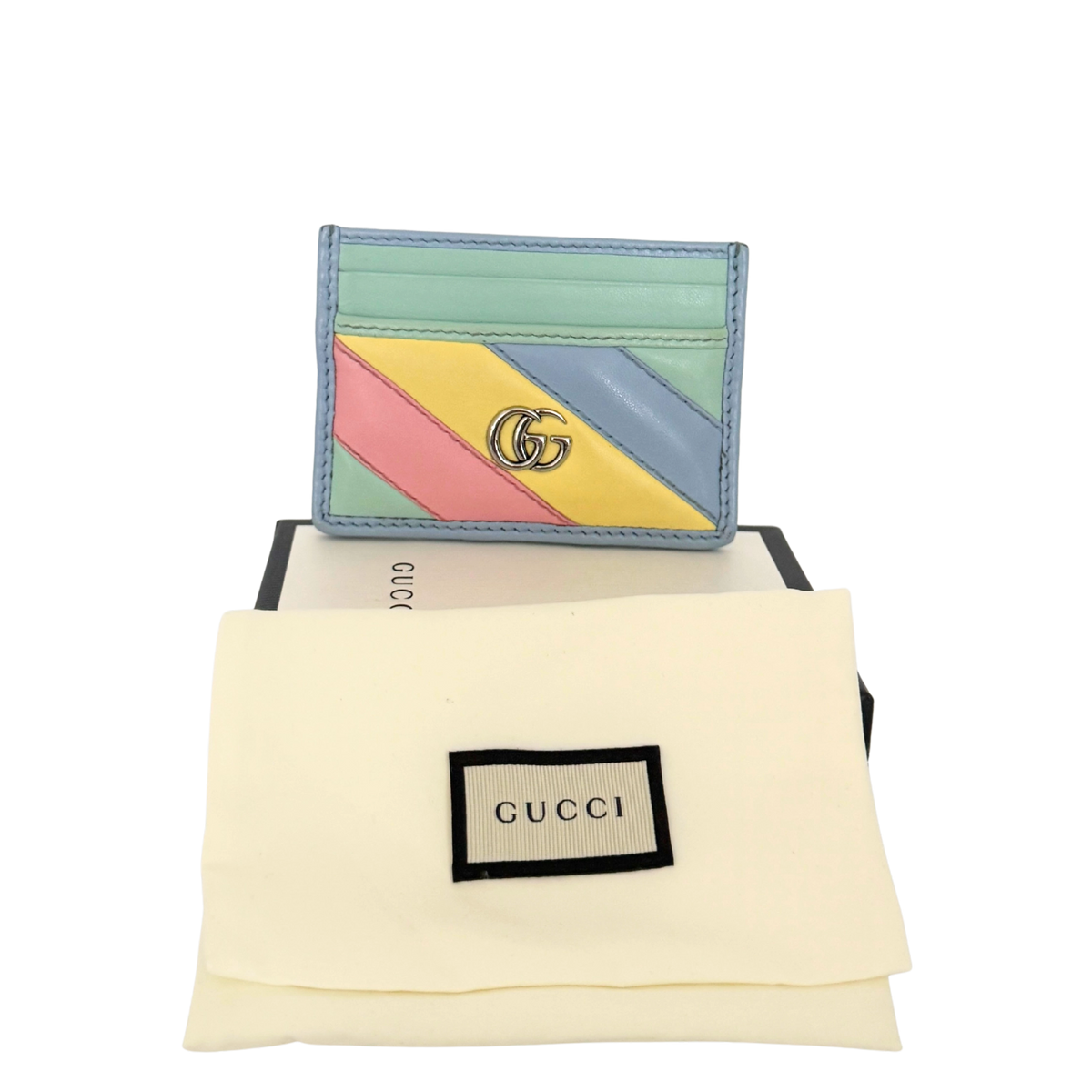 Gucci GG Marmont Kalbsleder Cardholder Multicolor / gut Gucci