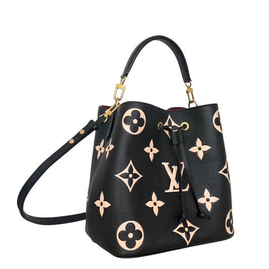 Louis Vuitton NéoNoé MM Monogram Empreinte Bicolor M45497 Schwarz / neuwertig Louis Vuitton