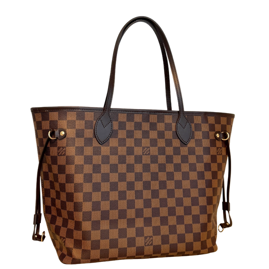 Louis Vuitton Neverfull MM Damier Ebene Brown Full Set 2025 / As New