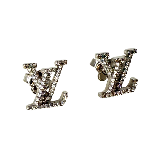 Louis Vuitton LV Iconic Earrings Palladium Full Set / like new