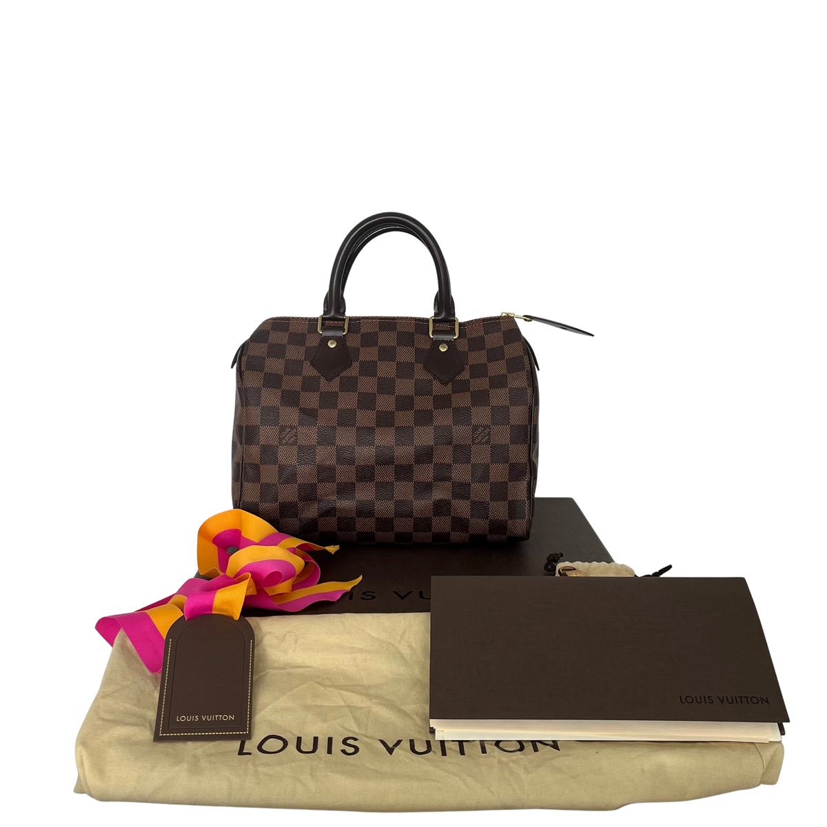 Louis Vuitton Speedy 25 Damier Ebene N41365 Fullset Braun / neuwertig Louis Vuitton