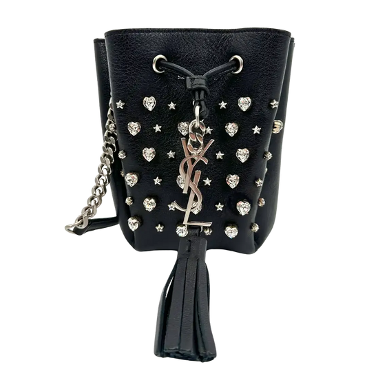 Saint Laurent Mini Bucket Bag Crystal limitiert und selten / sehr gut Saint Laurent