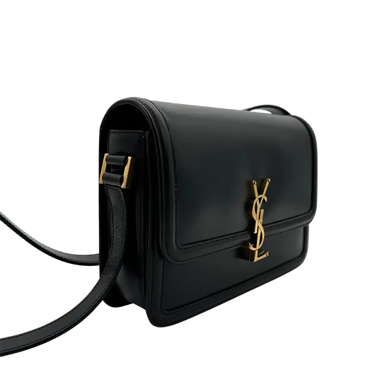Saint Laurent Solferino Medium schwarz Leder Handtasche / neuwertig Saint Laurent