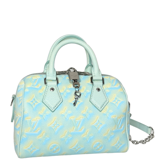 Louis Vuitton Speedy Bandoulière 20 Stardust M46092 Wassergrün / neuwertig Louis Vuitton